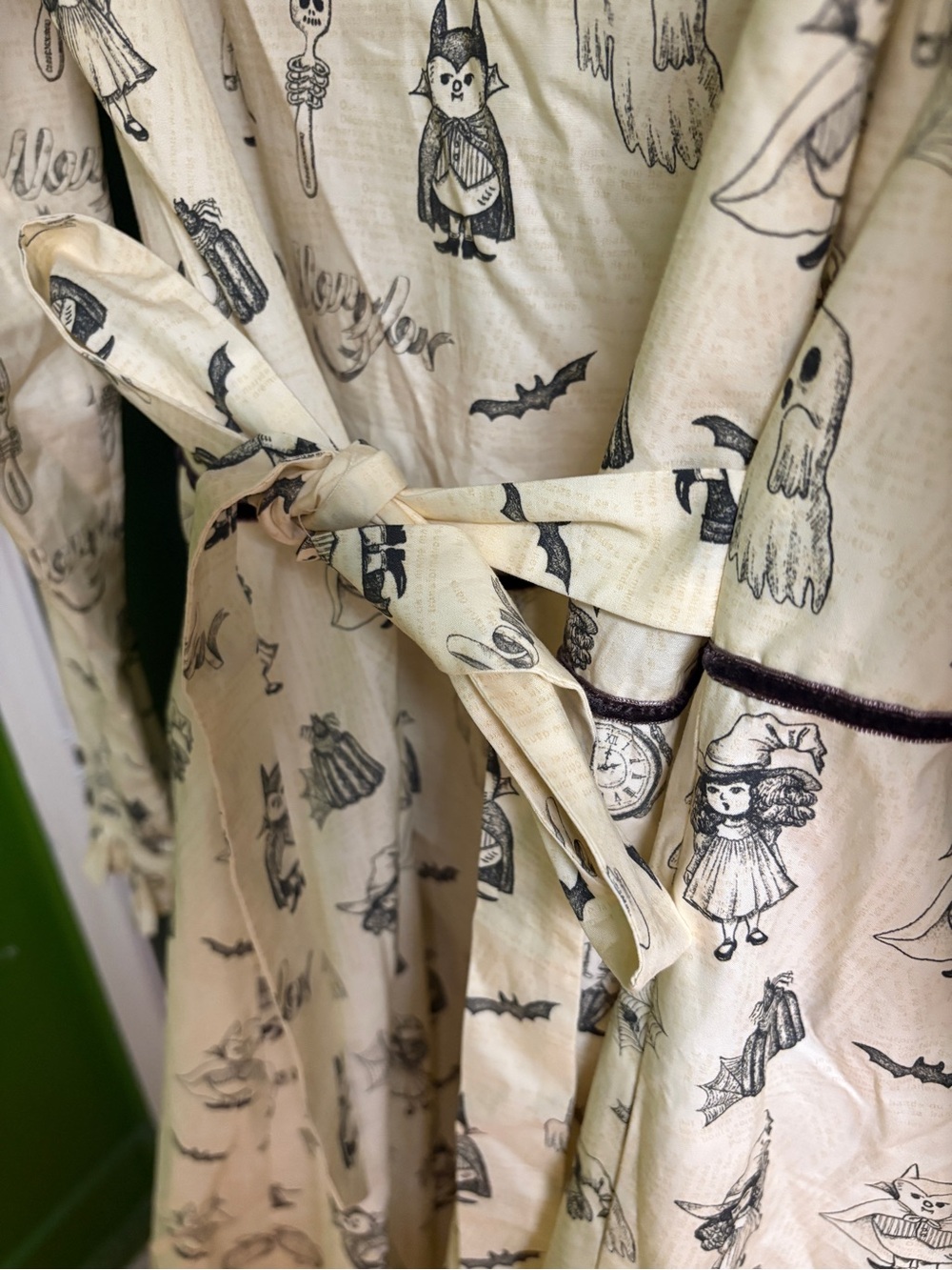 Meugler Dress Original Print Art Dress Sweet Retro Style Sz M Off-White & Black - Picture 4 of 14